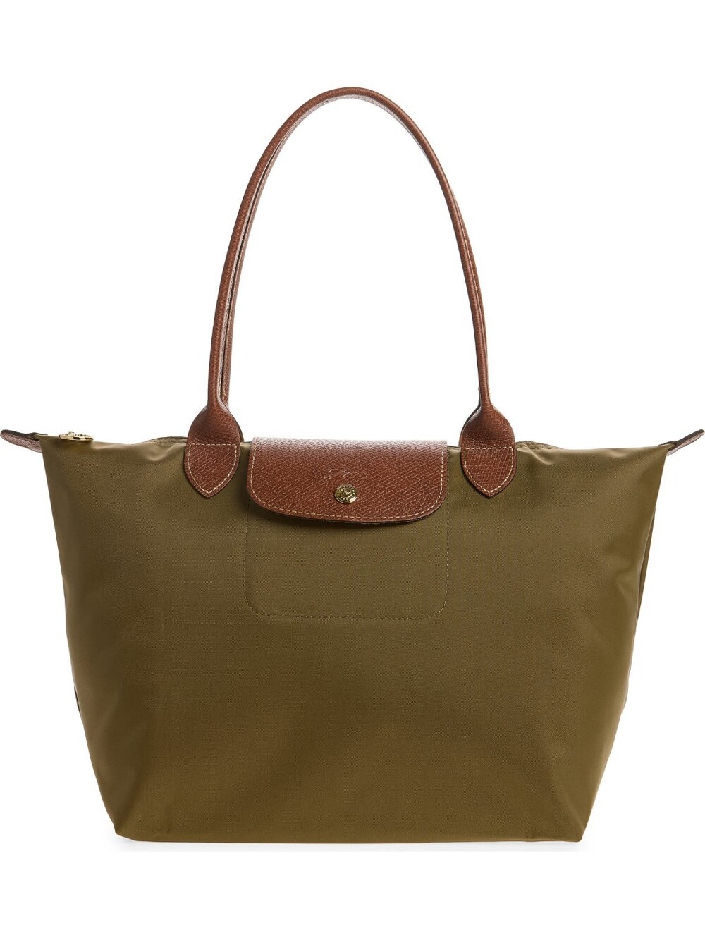 Le Pliage Tote Medium In Olive Green